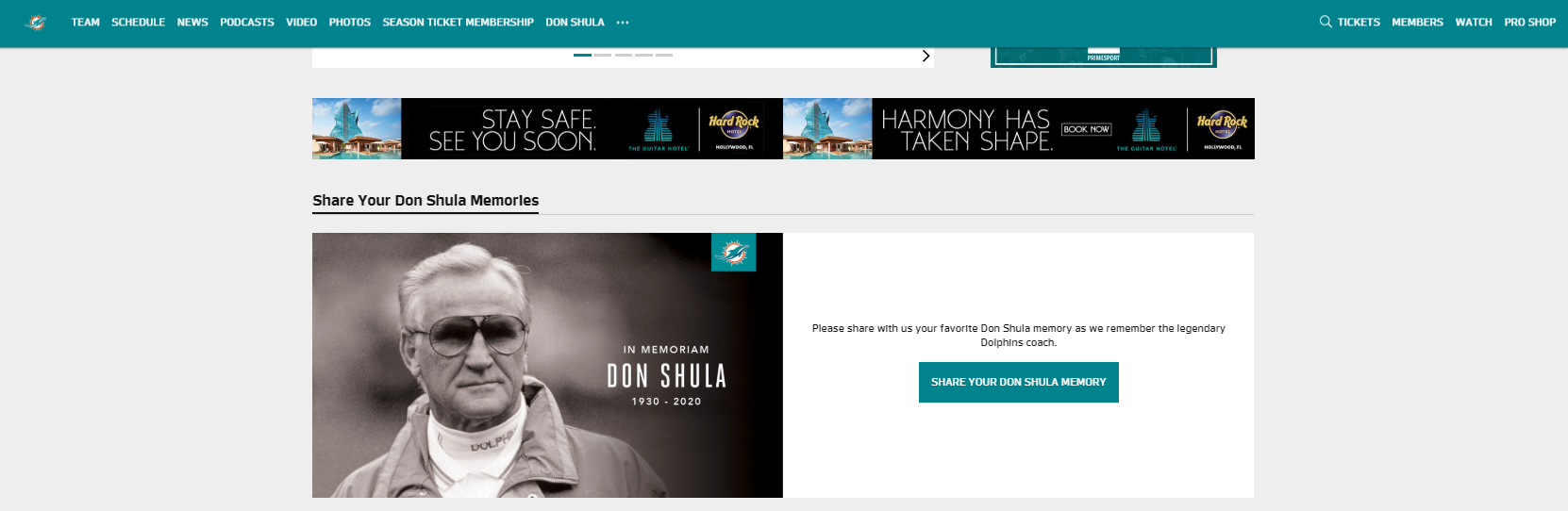 miami dolphins website